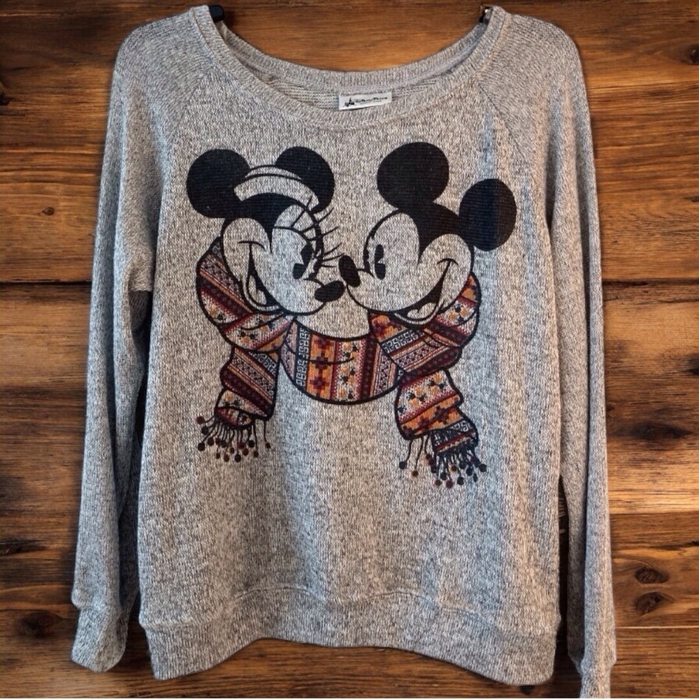 Disney Parks Authentic Mickey & Minnie Sweater | 2014 Holiday Retro retired